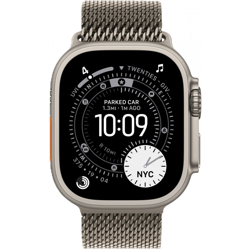 Apple Watch Ultra 3 49mm Natural Titanium Milanese Loop / Natural Titanium Case