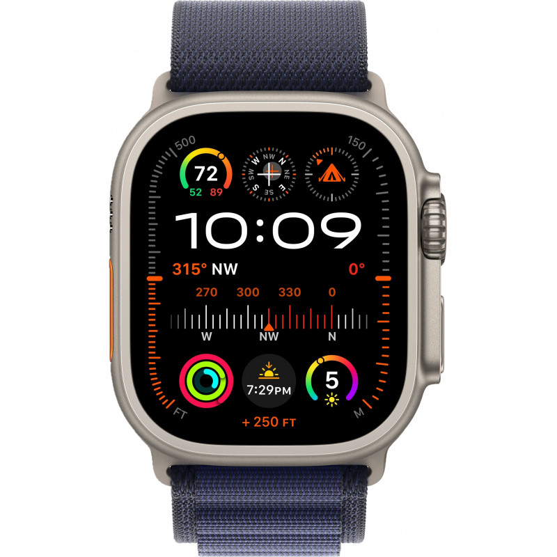Apple Watch Ultra 2 49mm Alpine Loop Navy / Titanium Case