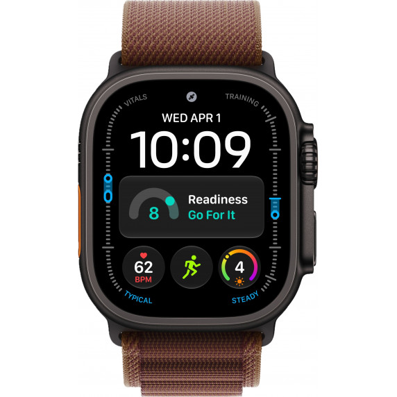 Apple Watch Ultra 4 49mm Alpine Burgundy / Black Titanium Case