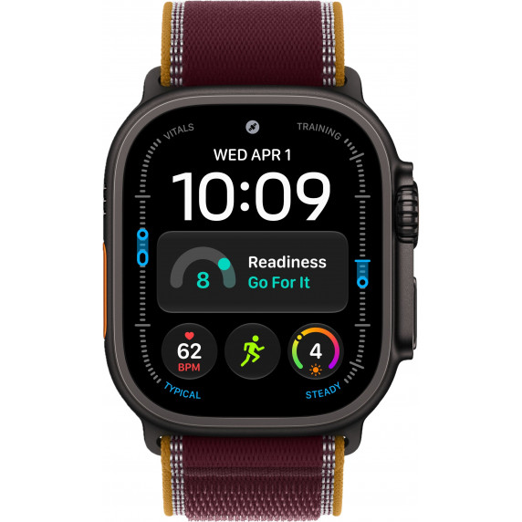 Apple Watch Ultra 4 49mm Trail Burgundy / Black Titanium Case