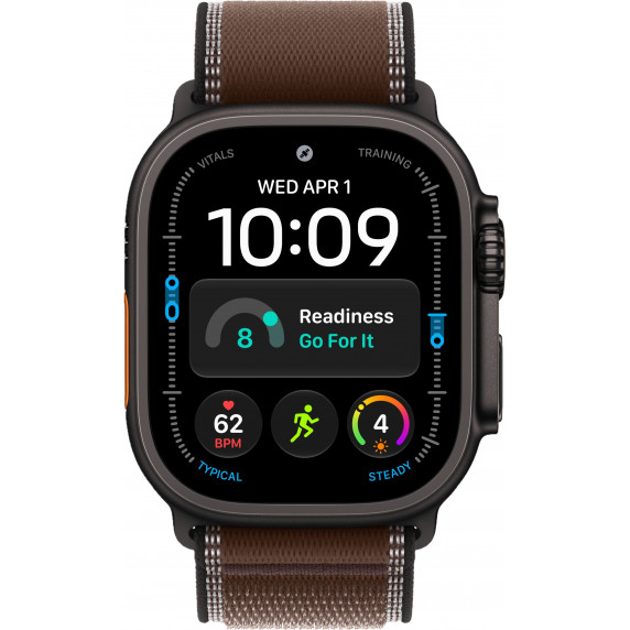 Apple Watch Ultra 4 49mm Trail Dark Umber / Black Titanium Case