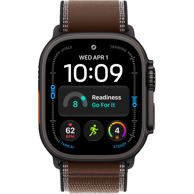 Apple Watch Ultra 4 49mm Trail Dark Umber / Black Titanium Case