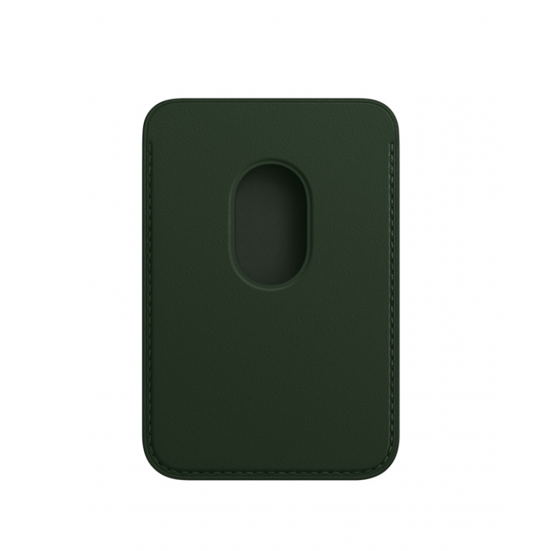 Кардхолдер для Apple iPhone Leather Wallet MagSafe Sequoia Green